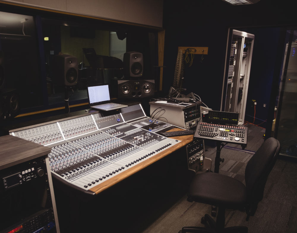 Music label studio